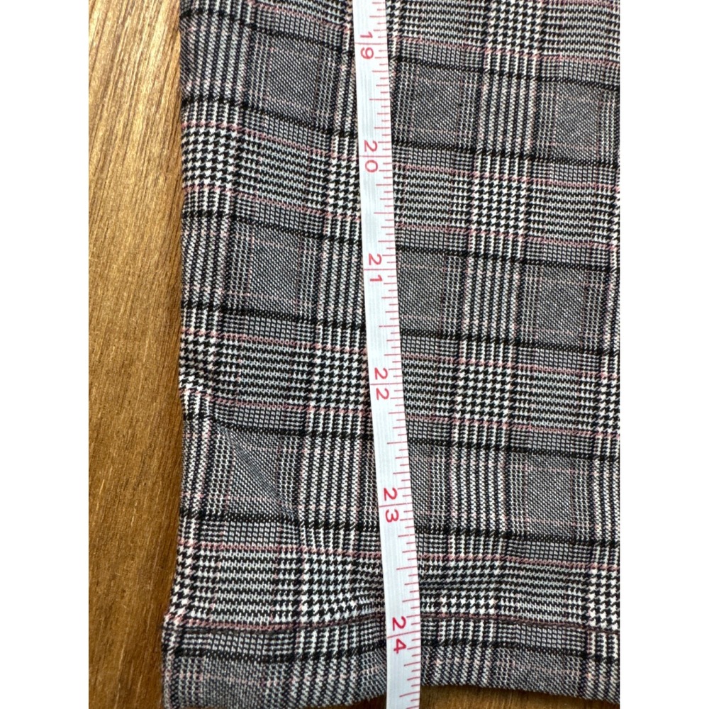 Tommy Hilfiger Plaid Ankle Pants Womens 10 Grey Excellent Slim Leg Trousers - Picture 6 of 10